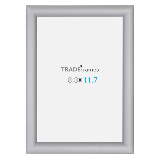 A4 (29.7 x 21 cm) Silver Snap Frame - 25MM Profile