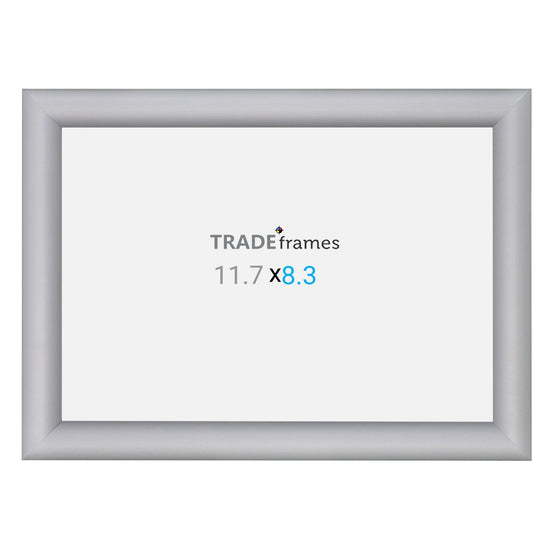 A4 (29.7 x 21 cm) Silver Snap Frame - 25MM Profile