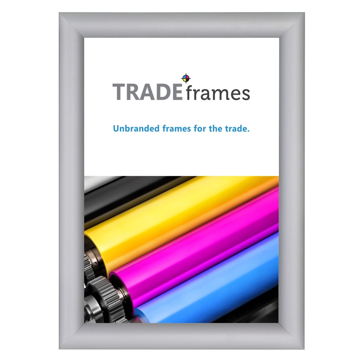 A4 (29.7 x 21 cm) Silver Snap Frame - 25MM Profile