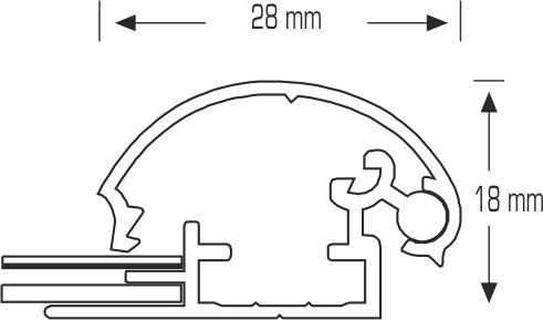 28 mm Snap Frame - Mitred Corner